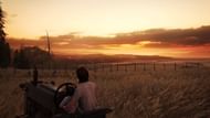The game also has a false ending with Ellie living peacefully with Dina and their child, JJ.